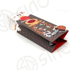 High quality paper gift bag with satin ribbon handle