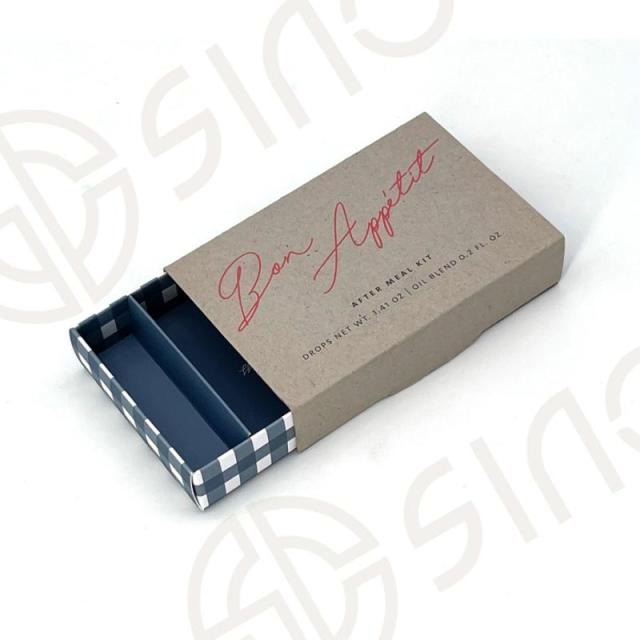 Oil blend packaging box