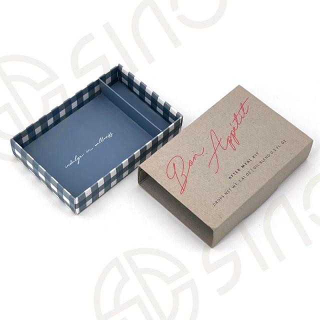 Oil blend packaging box