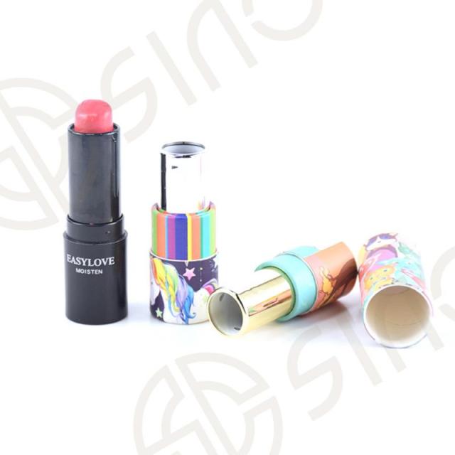 Printable empty paper lipstick tube packaging