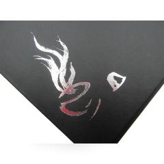 Rigid black chocolate box