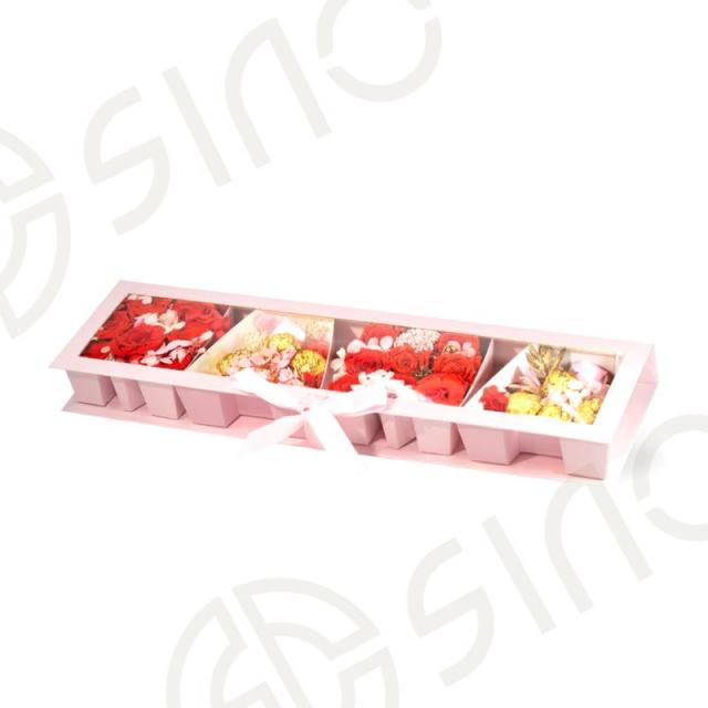 Custom size rectangle paper boxes for flower arrangements wholesale