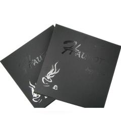 Rigid black chocolate box