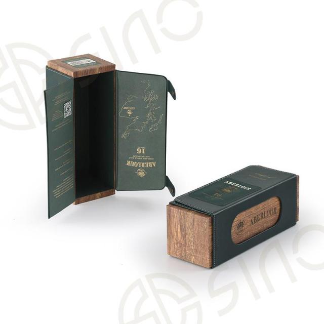 Double door hinged single bottle box