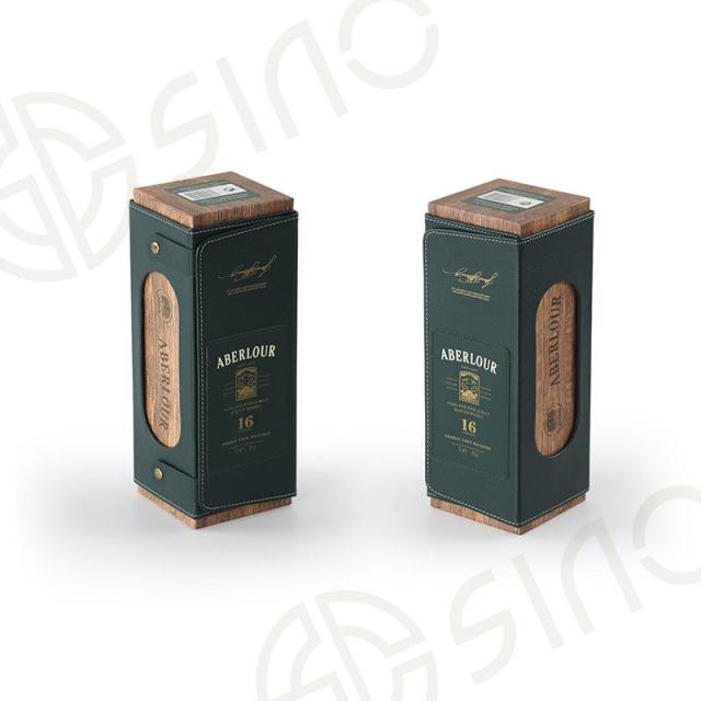 Double door hinged single bottle box