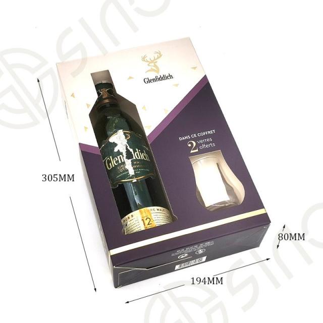 One whisky bottle with 2 glass box