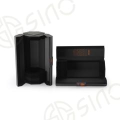 Matt black Clamshell wine boxes