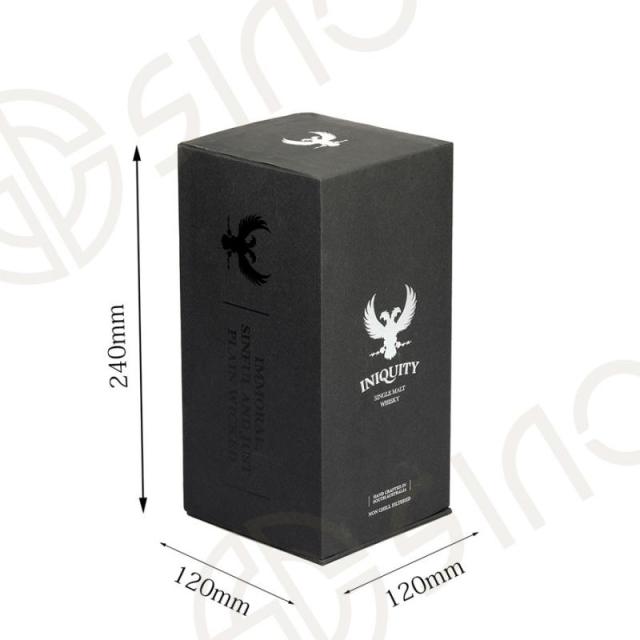 Matte black packaging box with EVA insert