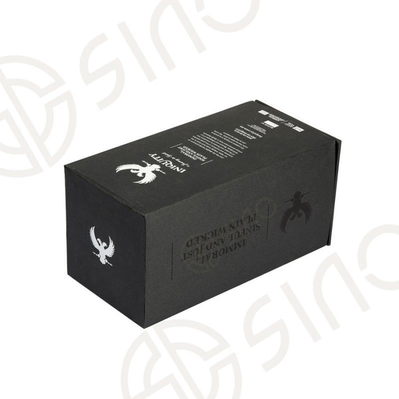 Matte black packaging box with EVA insert