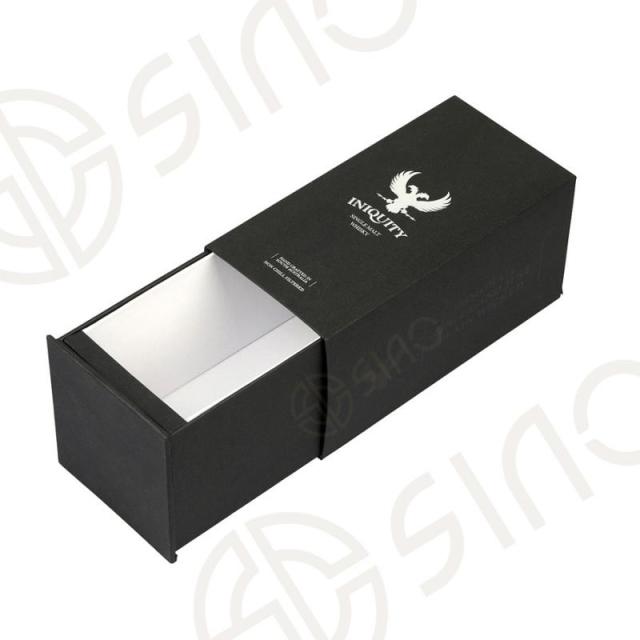 Matte black packaging box with EVA insert