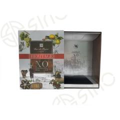 Sliding metallic paper brandy Boxes