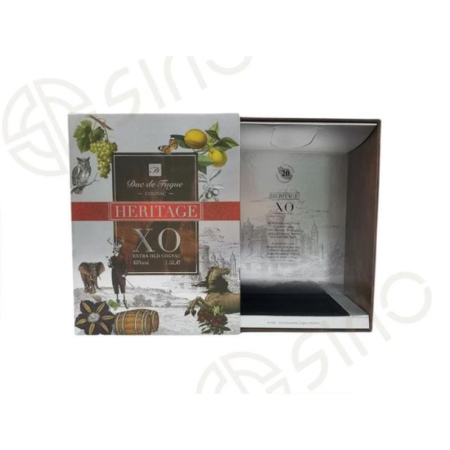 Sliding metallic paper brandy Boxes