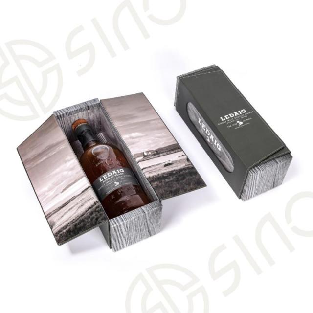 Personalized Magnetic Rigid Paper Whisky Bottle Box