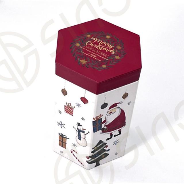 Hexagonal handmade gift box