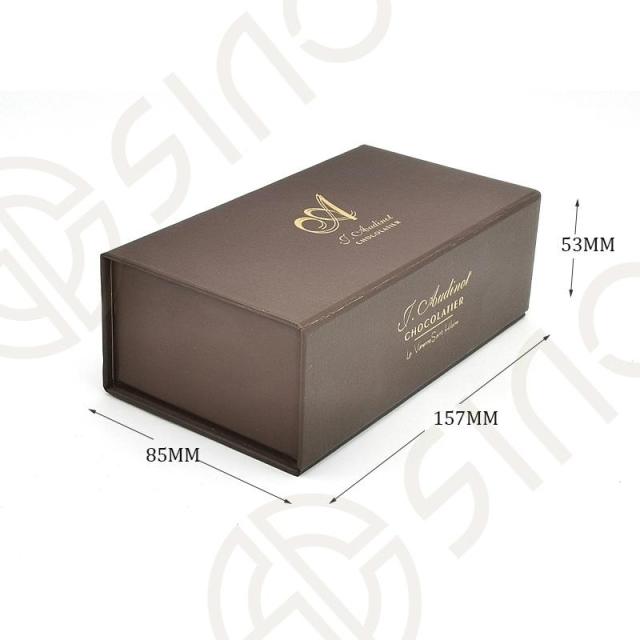 Brown 8 pc artisan chocolate bonbon box