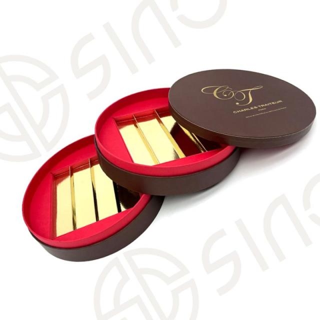 Double layers round gift box