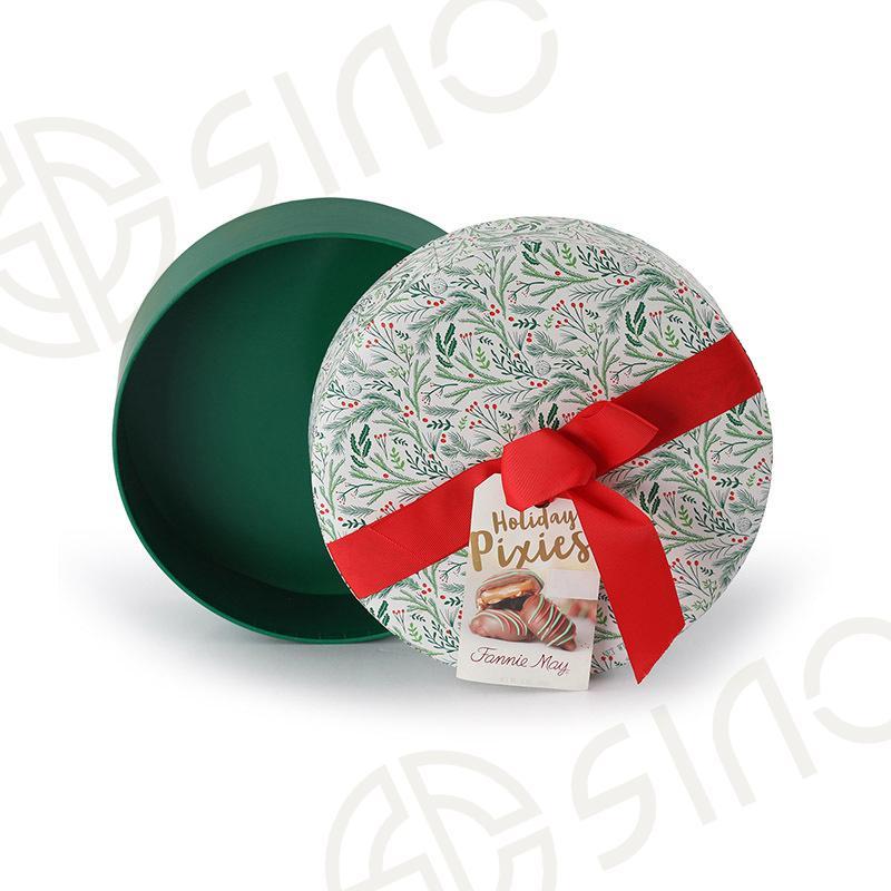 Tube chocolate boxes with ribbon