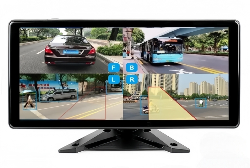 10.36inch IPS Touch Screen Monitor Supports Loop Recording FM Bluetooth 4CH 5CH 6CH HD AHD Cameras Input Wired Mirrorlink and Local (USB) Entertainment Video Playback  (BSD Optional)