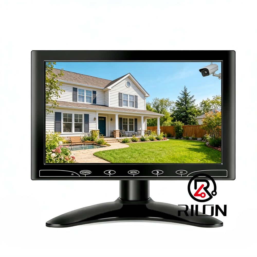 10 inch Multifunctional LCD Display CCTV Monitor for Surveillance Camera  Rear View Camera and Monitor, Smartphone WiFi Mirroring, Support HDMI/VGA/AV for Car Display/CCTV