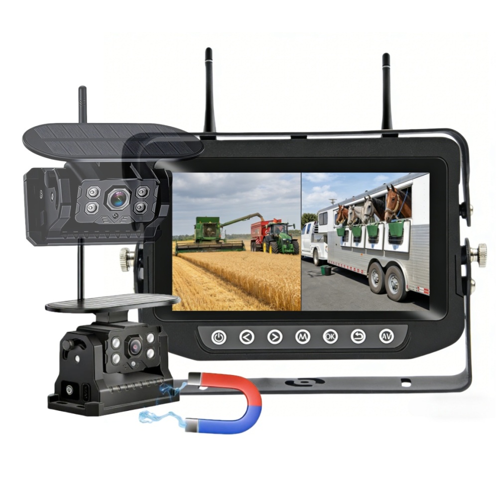 HD Digital Wireless AG Vision AG Monitors and Cameras Vision System 7inch HD Monitor Camera System, Video Recording Monitor Camera HD System
