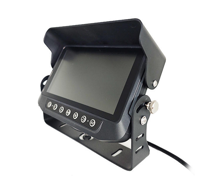 7inch Vehicle Mounted Dislplay Waterpoof Monitor 4CH Cameras Input and Video Recording  AHD 1080P  Vision Systems for Forage Harvester Farming  Agricultural Machines Yachts Boats
