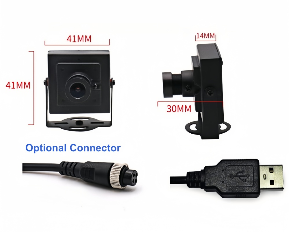USB Mini Camera with WDR,  AHD 1080P Security Camera Parking Reversing Observation Camera