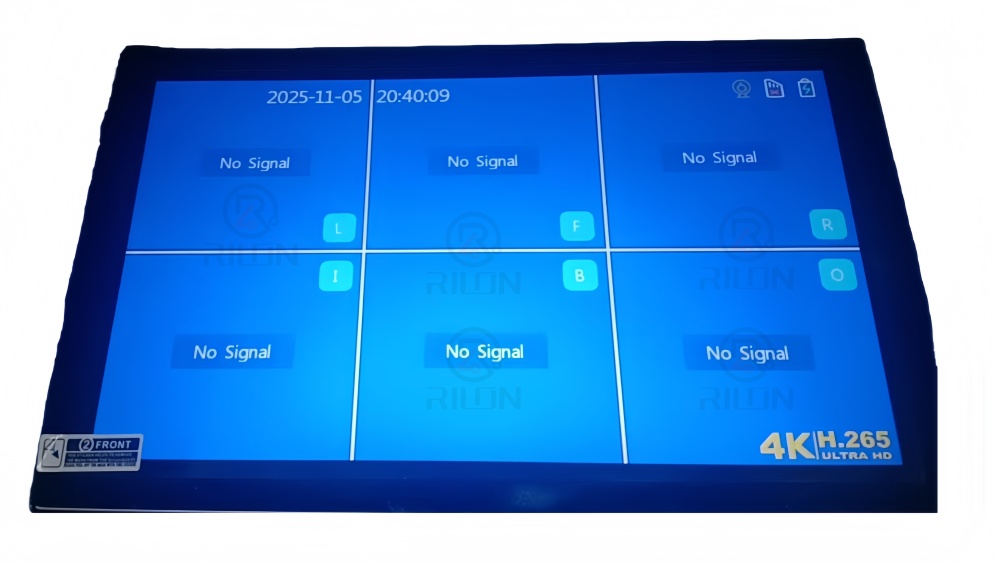 10inch IPS Touch Screen Stand Alone Surround Monitor Vehicle Vision Monitor High Speed Observation System TF Card Recording Monitor Driving Recorder