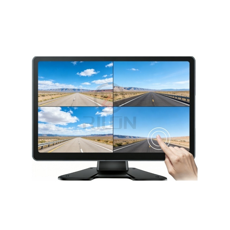 10inch IPS Touch Screen Stand Alone Surround Monitor Vehicle Vision Monitor High Speed Observation System TF Card Recording Monitor Driving Recorder