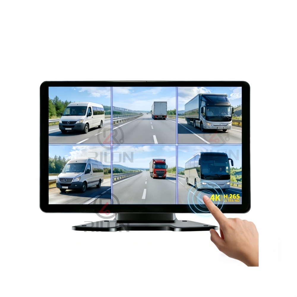 10inch IPS Touch Screen Stand Alone Surround Monitor Vehicle Vision Monitor High Speed Observation System TF Card Recording Monitor Driving Recorder
