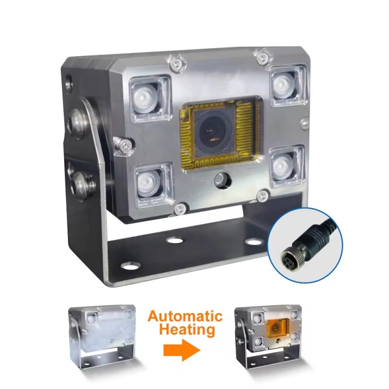 Stainless Steel Explosion-proof Heavy Duty Vehicle Vision Camera AHD 1080P, IP68 Waterproof, Auto Heating and Auto Defogging,  Tanker Truck, Refrigerated Truck Parking Reversing Observation Camera