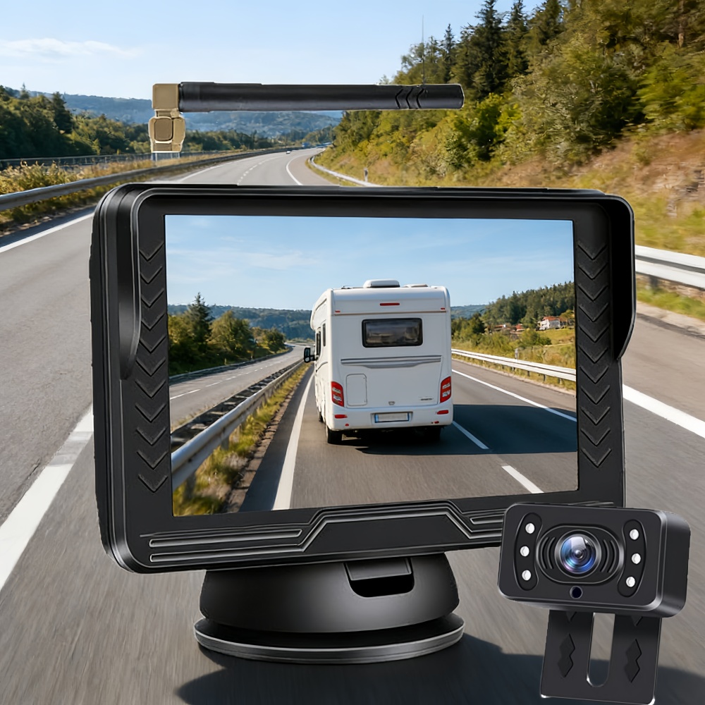 Wireless Reversing Monitor Kit  and HD 720P 2x Reversing Camera 12V-24V Car Display Parking Monitor Safety Driving System