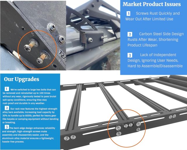 Roof Rack for GX460 2010-2023,Roof Rack for GX460 2010-2023 - High-Strength Aluminum, Easy Install with Factory Mounts,ShanTec Auto Parts