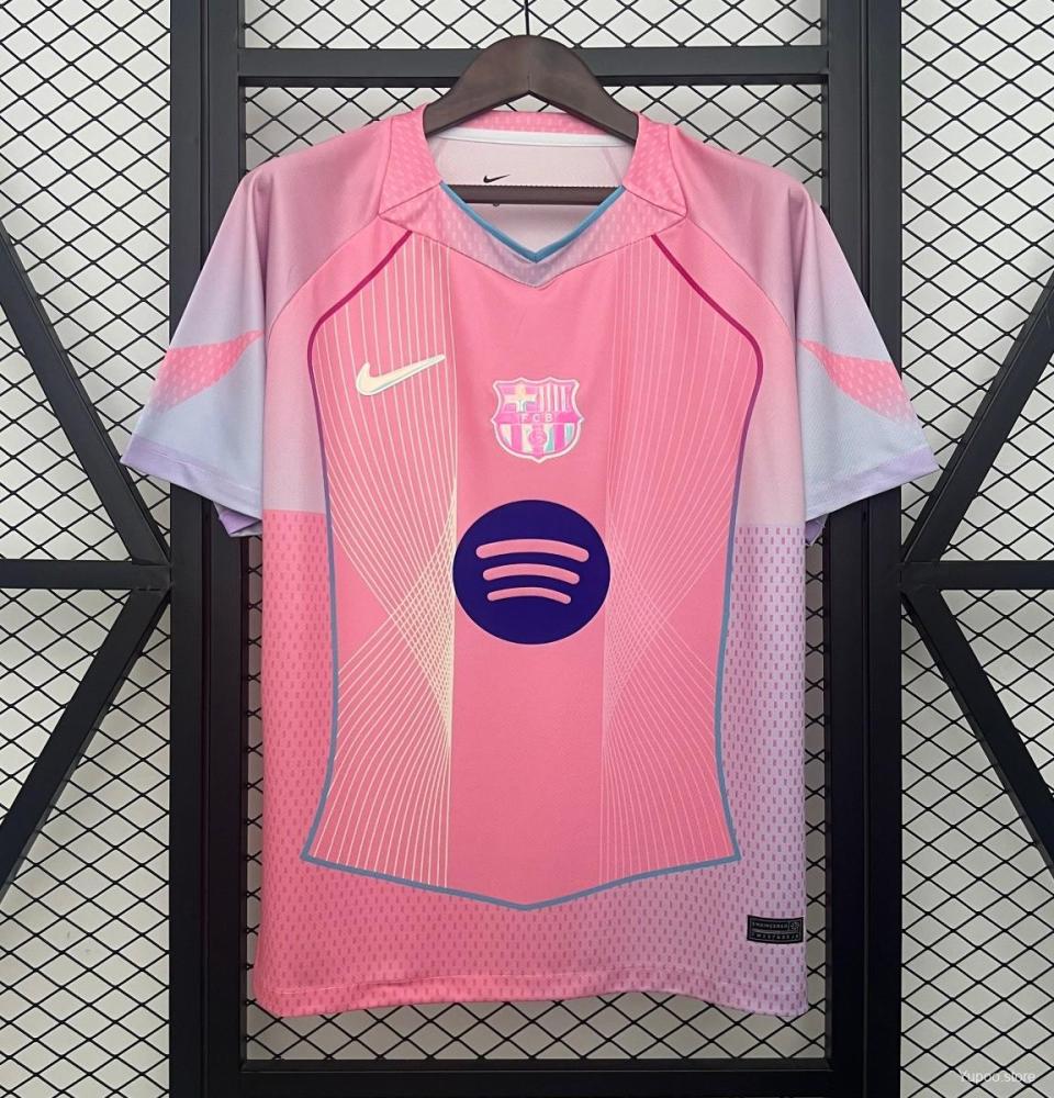 Fan Version 2025/26 Barcelona Pink Special Jersey
