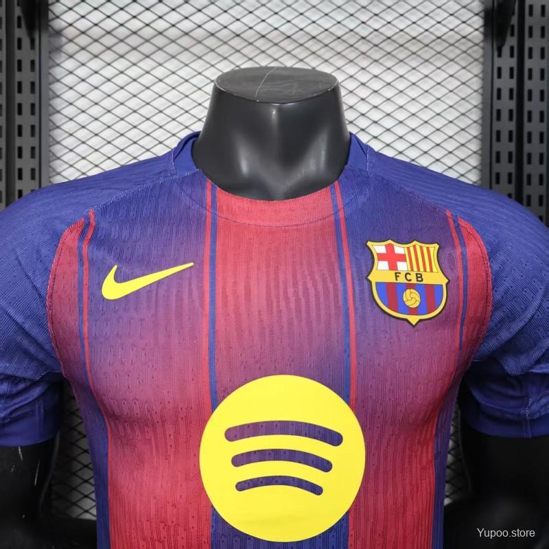 Player Version 2025/26 Barcelona Home Jersey