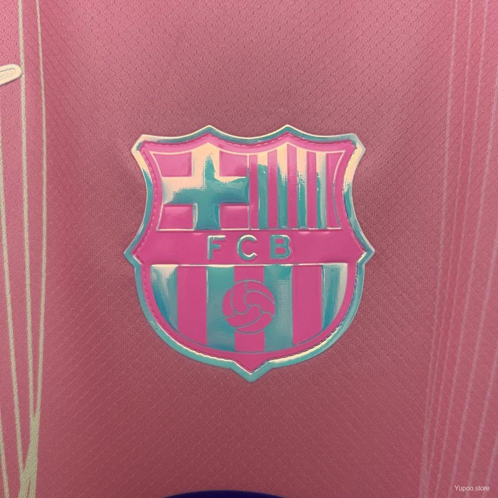 Fan Version 2025/26 Barcelona Pink Special Jersey