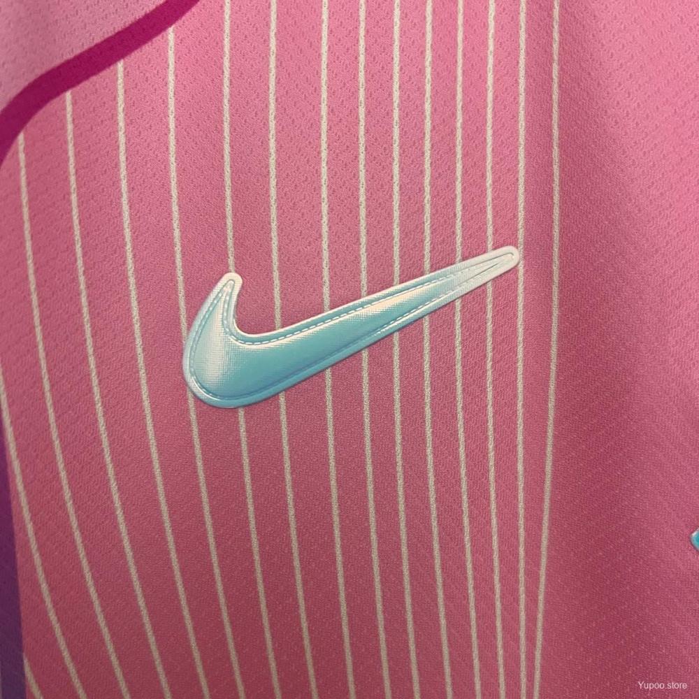 Fan Version 2025/26 Barcelona Pink Special Jersey