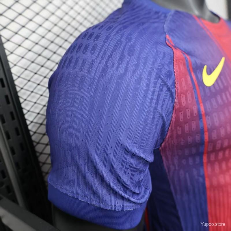 Player Version 2025/26 Barcelona Home Jersey