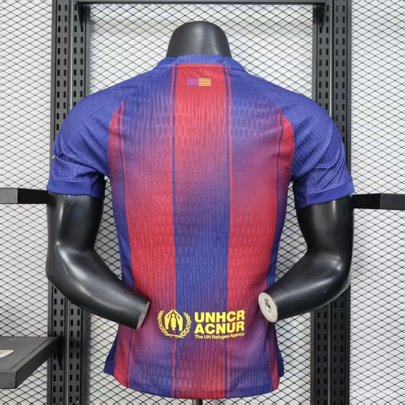 Player Version 2025/26 Barcelona Home Jersey