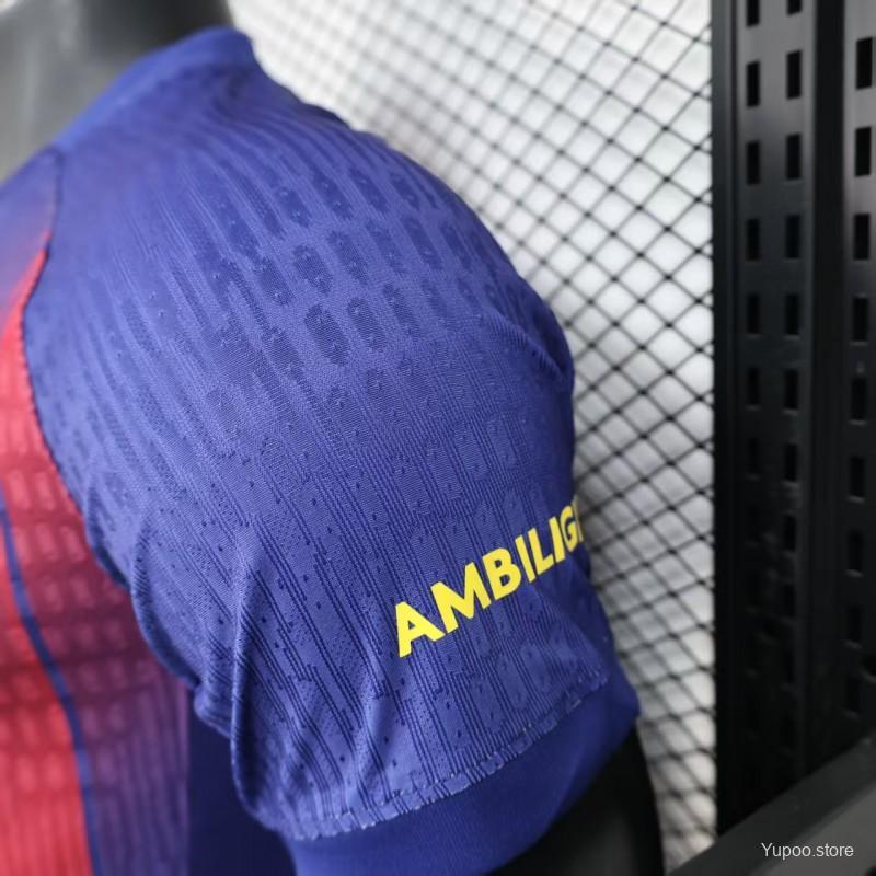 Player Version 2025/26 Barcelona Home Jersey