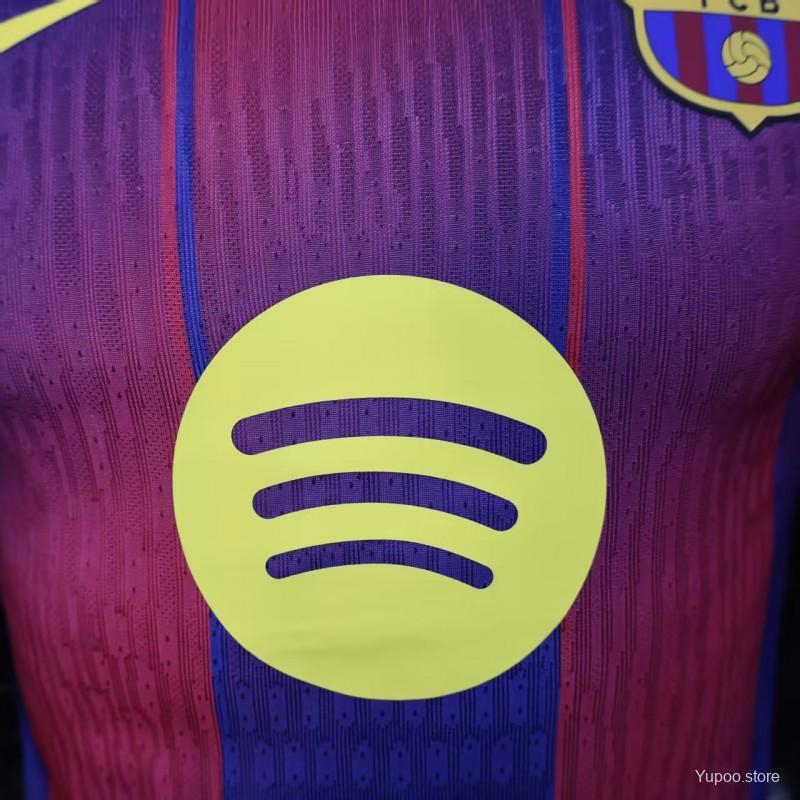 Player Version 2025/26 Barcelona Home Jersey