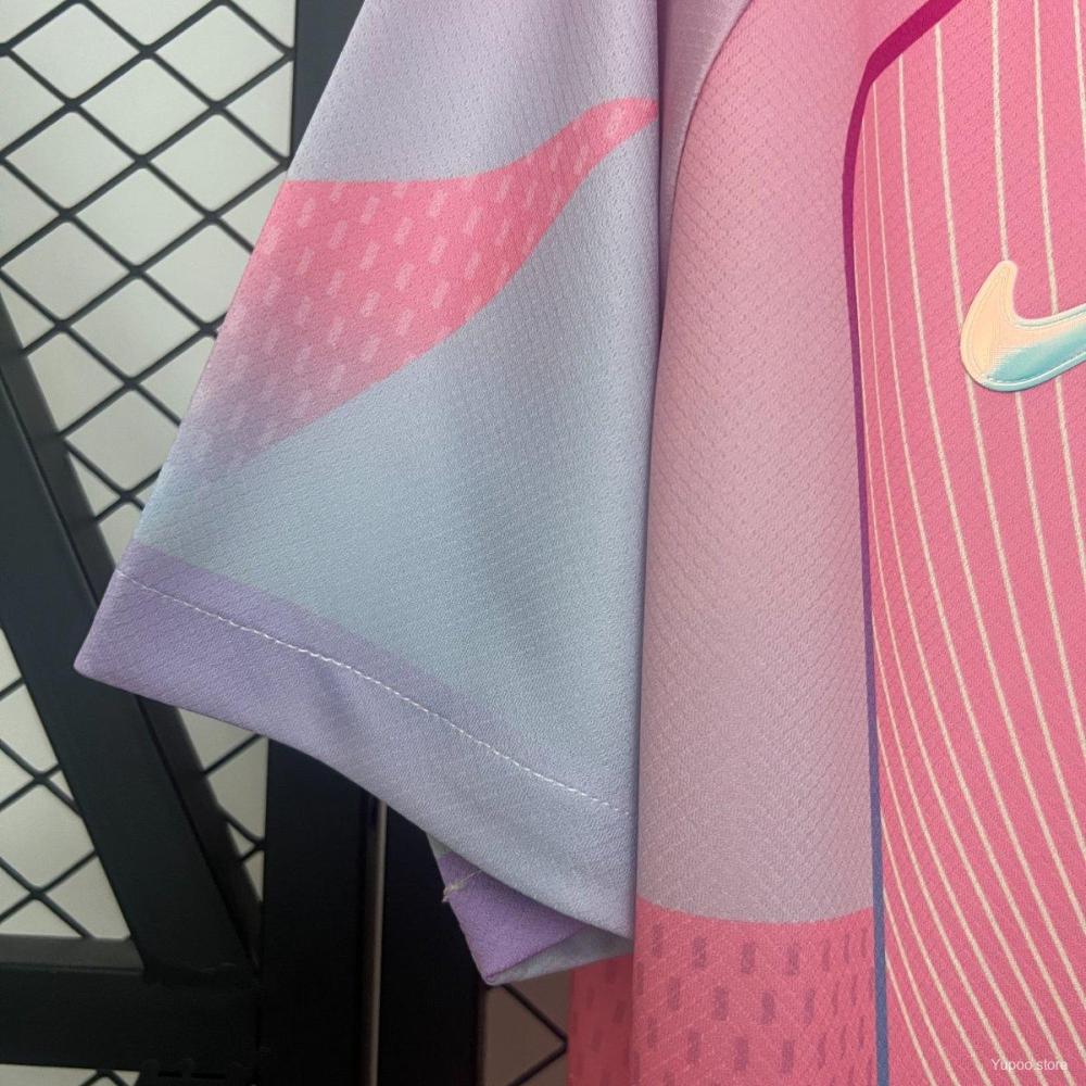 Fan Version 2025/26 Barcelona Pink Special Jersey