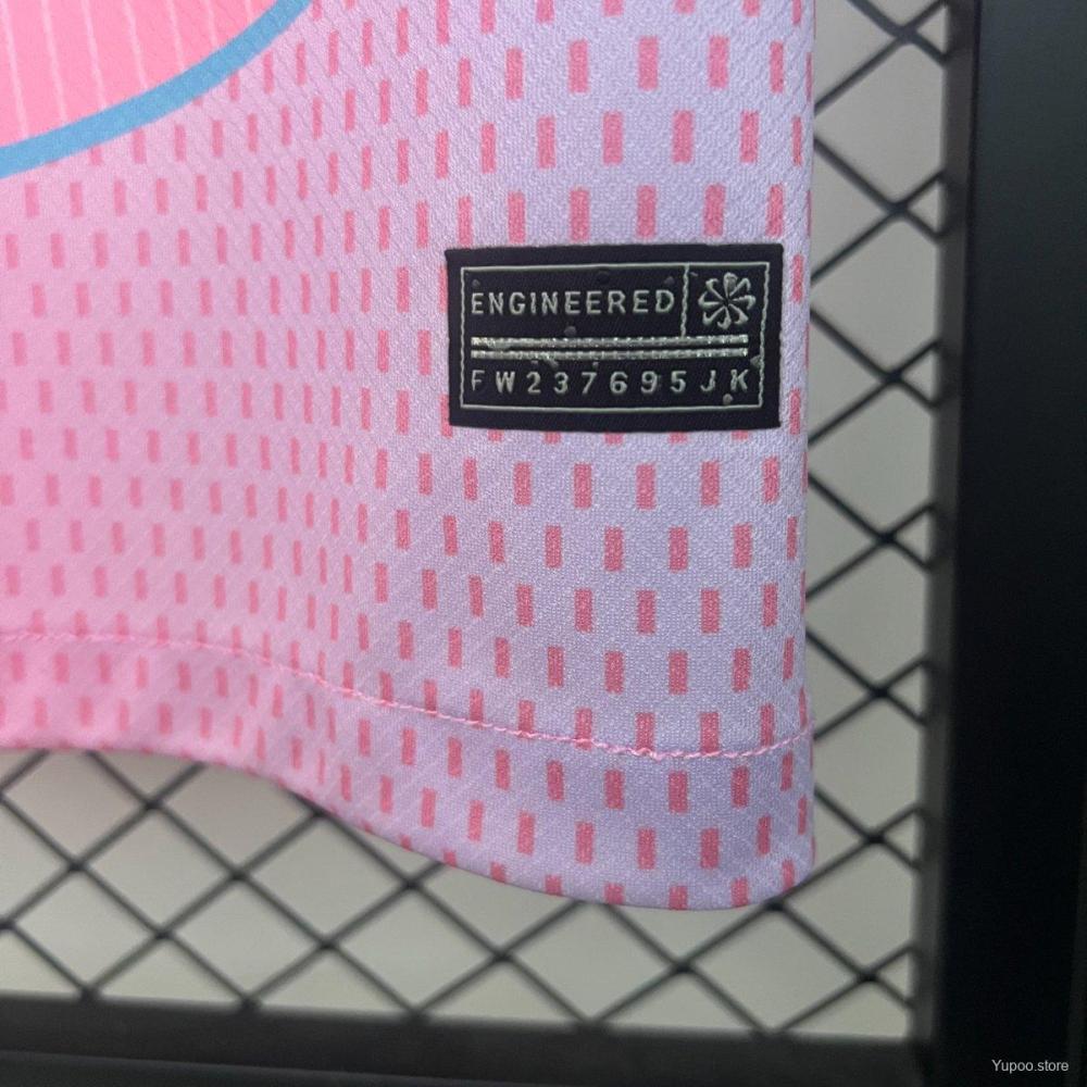 Fan Version 2025/26 Barcelona Pink Special Jersey