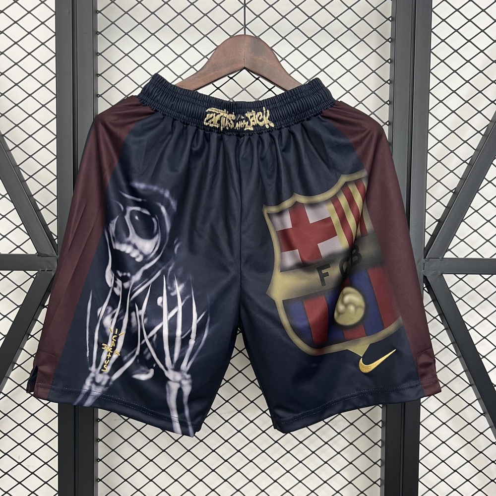 2025/26 Barcelona x Cactus Jack Skeleton Home 'Black' Shorts