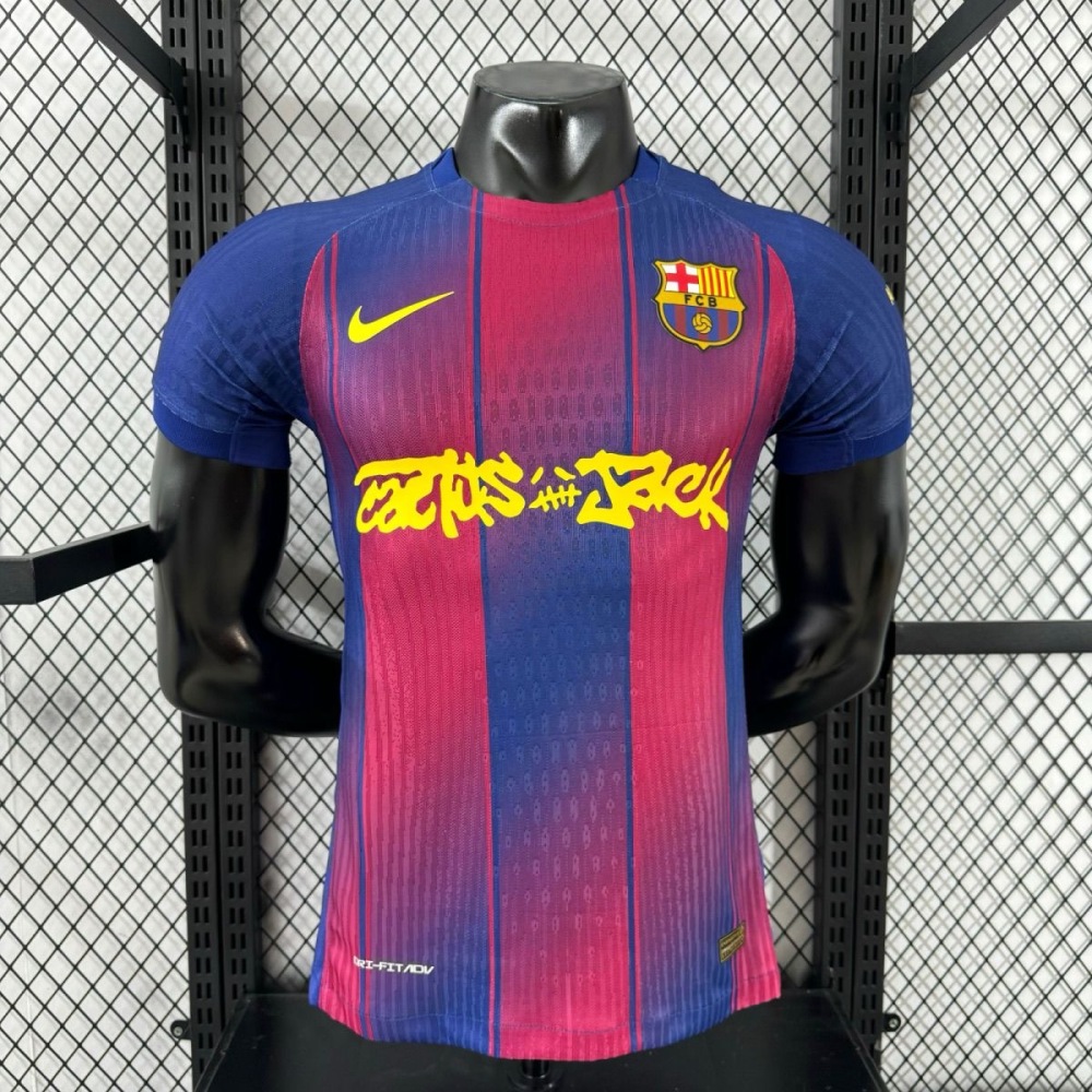 Player Version 2025/26 Barcelona x Travis Scott Home Jersey