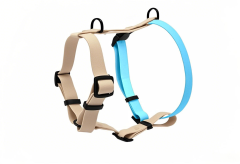 PVC-Coated Waterproof Dog Harness with Combined Multiple Colors Design