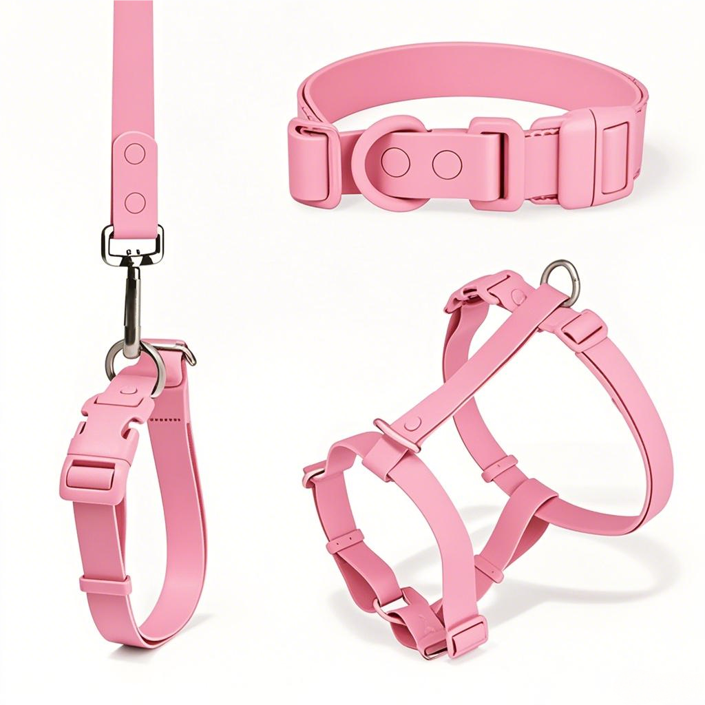 Manufacturers Custom PVC Rubber Coated Waterproof Pet Harness Luxury Adjustable H Strap No Pull Reversible Dog Harness Kit
