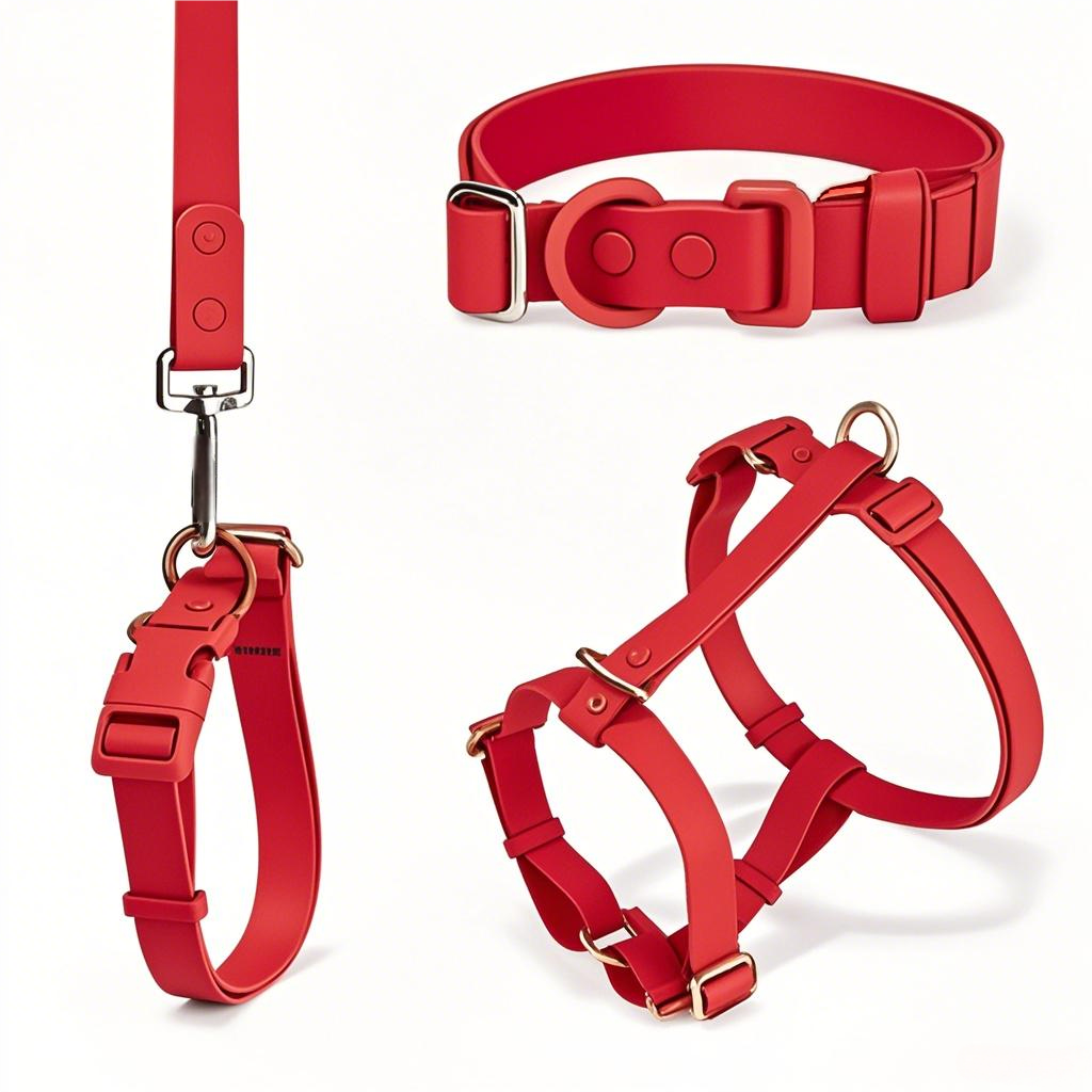 Manufacturers Custom PVC Rubber Coated Waterproof Pet Harness Luxury Adjustable H Strap No Pull Reversible Dog Harness Kit