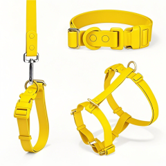 Manufacturers Custom PVC Rubber Coated Waterproof Pet Harness Luxury Adjustable H Strap No Pull Reversible Dog Harness Kit