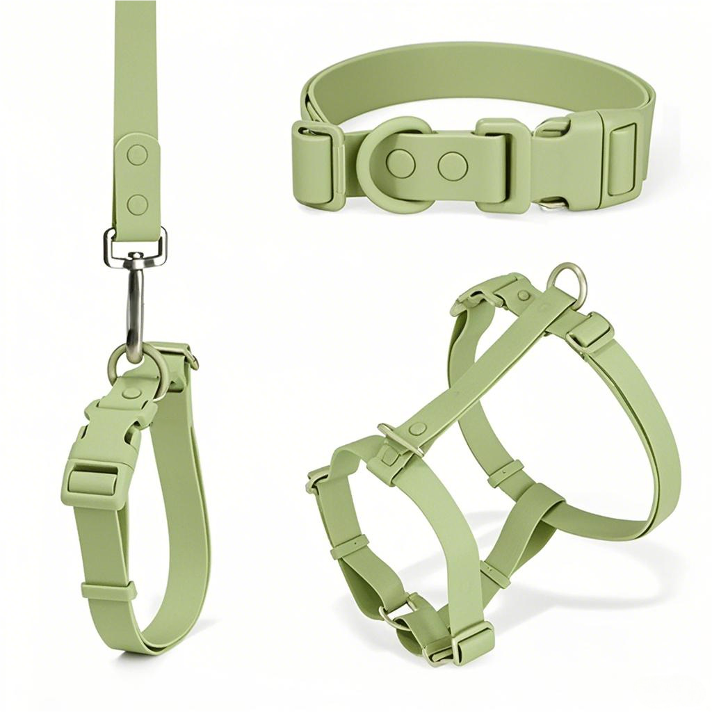 PVC coated waterproof dog harness set