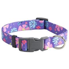 Fashion Adjustable Polyester Pattern Printed Pet Collar